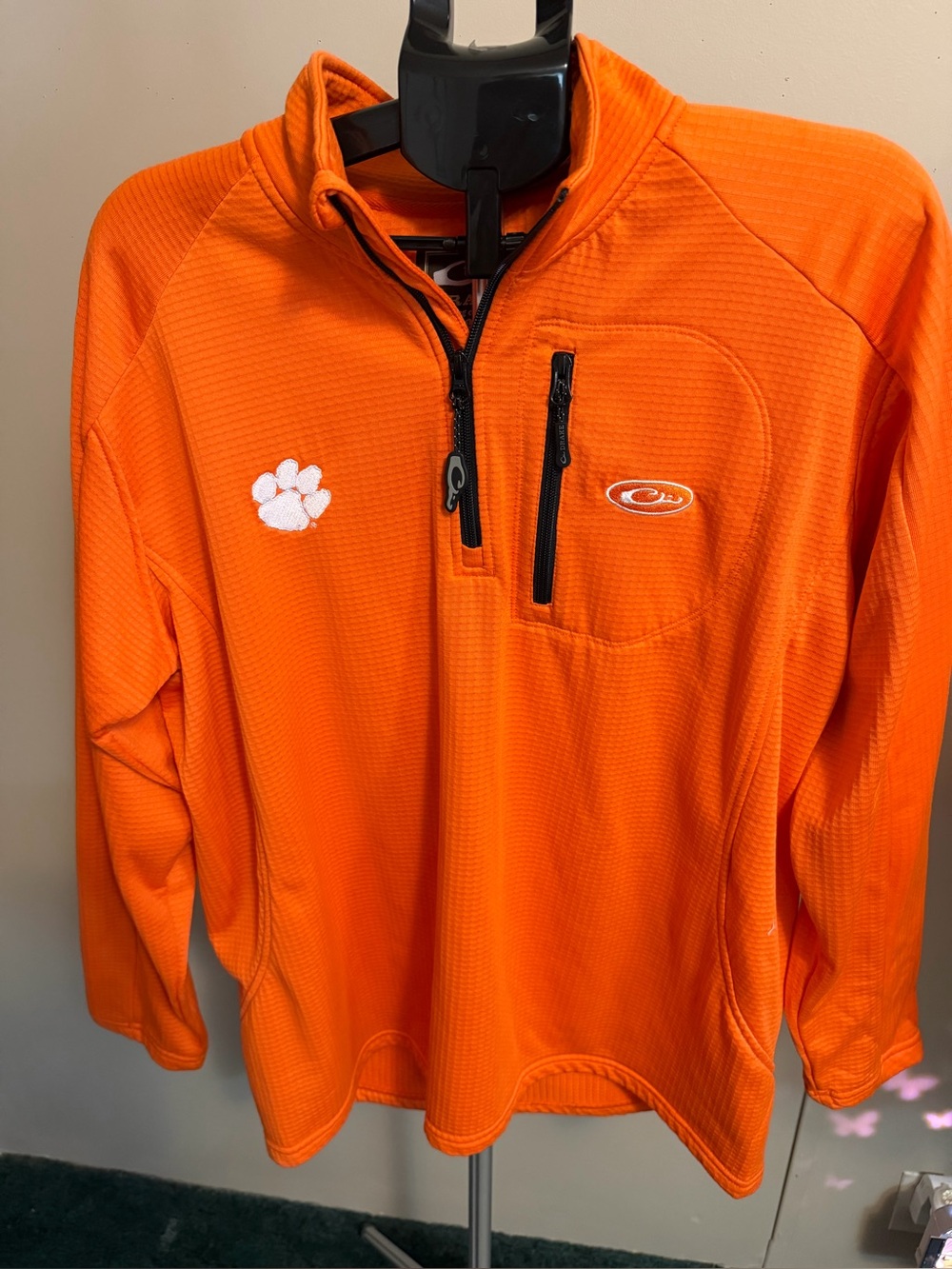 Drake Bright Orange Quarter Zip Pullover